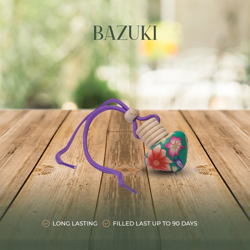 Bazuki Rose Hanging Car Perfume 10Ml Alcohol-Free Car Air