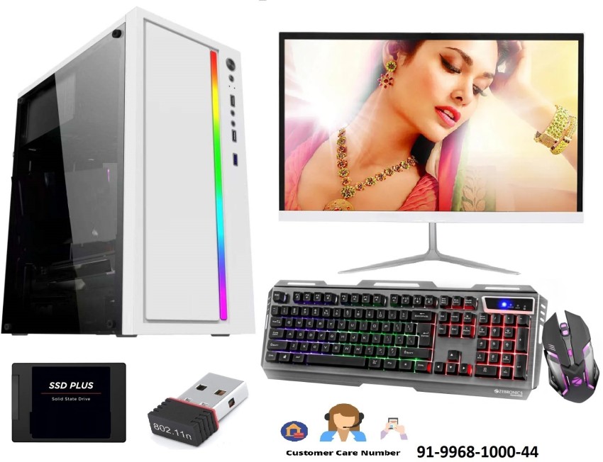 ZOONIS Gameing Core i7 (8 GB DDR3/500 GB/256 GB SSD/Windows 10 Pro/4 GB/19  Inch Screen/Best Gaming Desktop For GTA 5 & Free Fire Core i7) with MS  Office - ZOONIS 