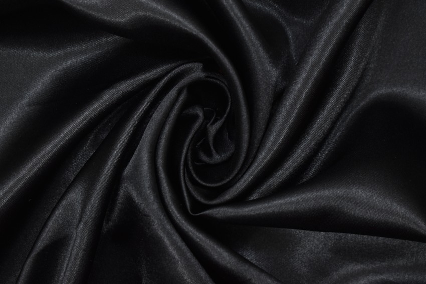 Hunny - Bunch Silky & Shiny Ultra Satin (Black) Plain Dress Fabric Size:  44inch; 2 Meters - Silky & Shiny Ultra Satin (Black) Plain Dress Fabric  Size: 44inch; 2 Meters . shop