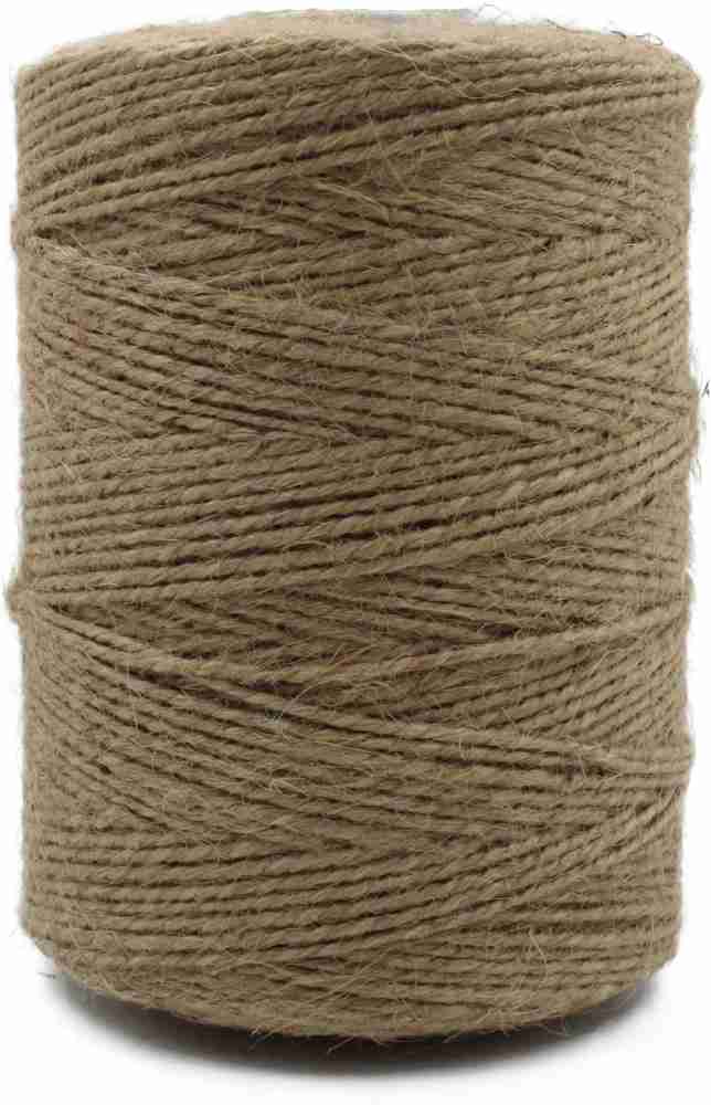 Crocheta Natural 2 Ply Jute Rope 1.5 mm 250 Meters - Natural 2 Ply Jute  Rope 1.5 mm 250 Meters . shop for Crocheta products in India.