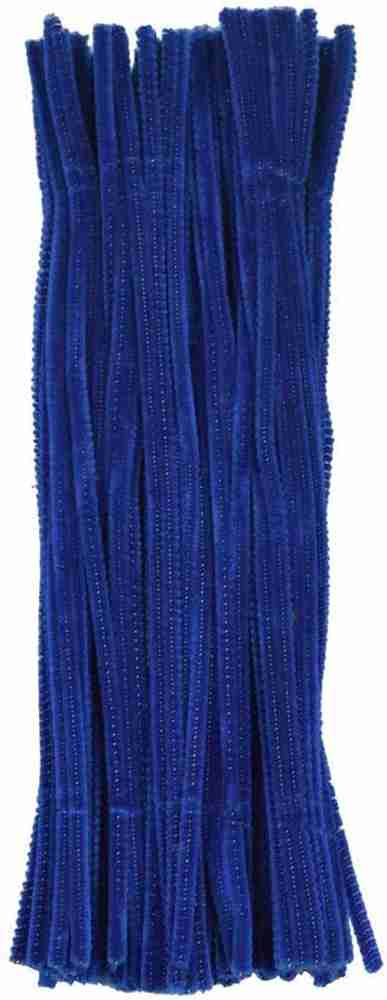 PRANSUNITA Pipe Cleaners 25 Pcs ,Chenille Stems for DIY Crafts Decorations  Creative School Projects (6 mm x 12 Inch) , Color Blue - Pipe Cleaners 25  Pcs ,Chenille Stems for DIY Crafts