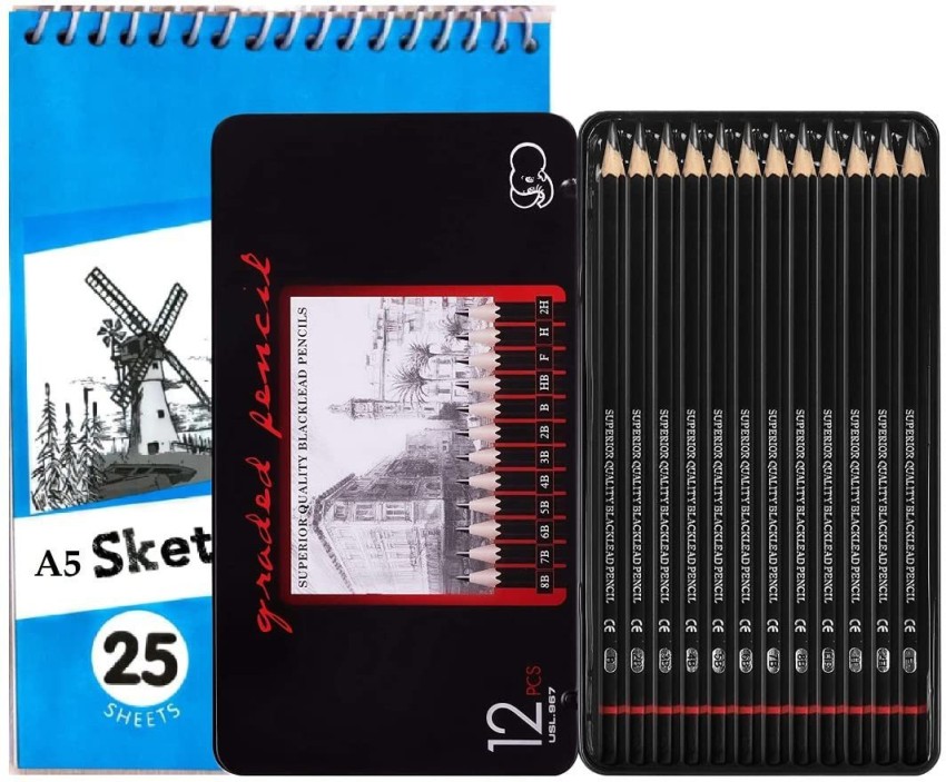 54-Piece Drawing & Sketching Art Set with 4 Sketch Pads - Ultimate