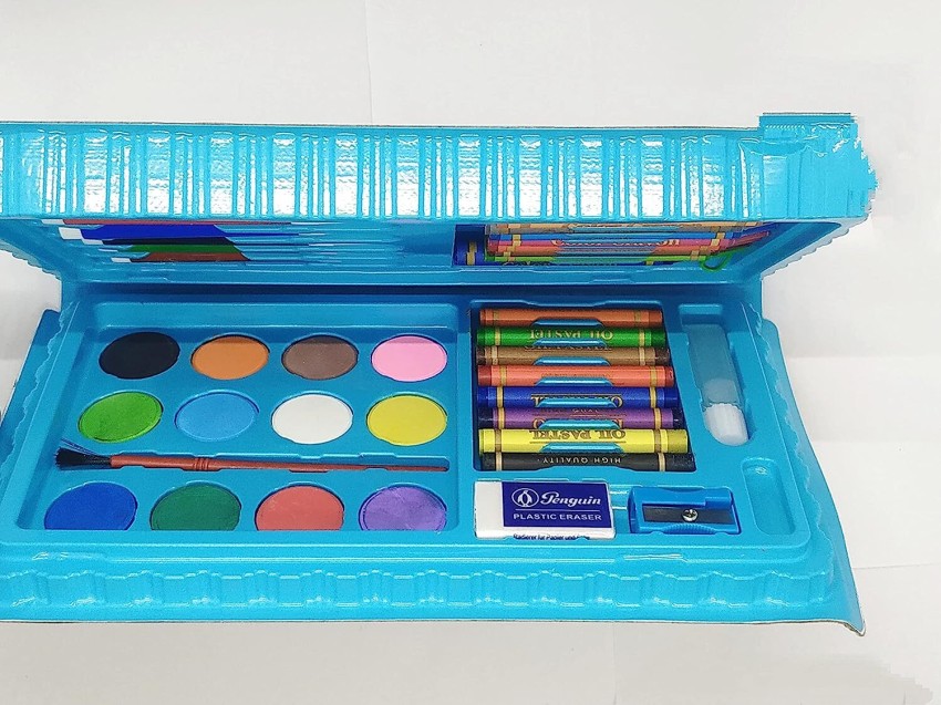 190 Piece Deluxe Art Set,Crayons,Colored Pencils,Oil Pastels,Paint