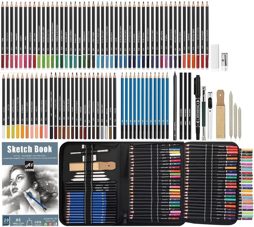 Buy Wynhard Colour Set Colour Pencils Set Drawing Pencils for Artists Kit  Drawing Kit Artist Pencil Set Sketching Kit Art Kit Supplies Pencil Colours  Color Pencil Charcoal Pencils Sketch Pencils Set 145Pc