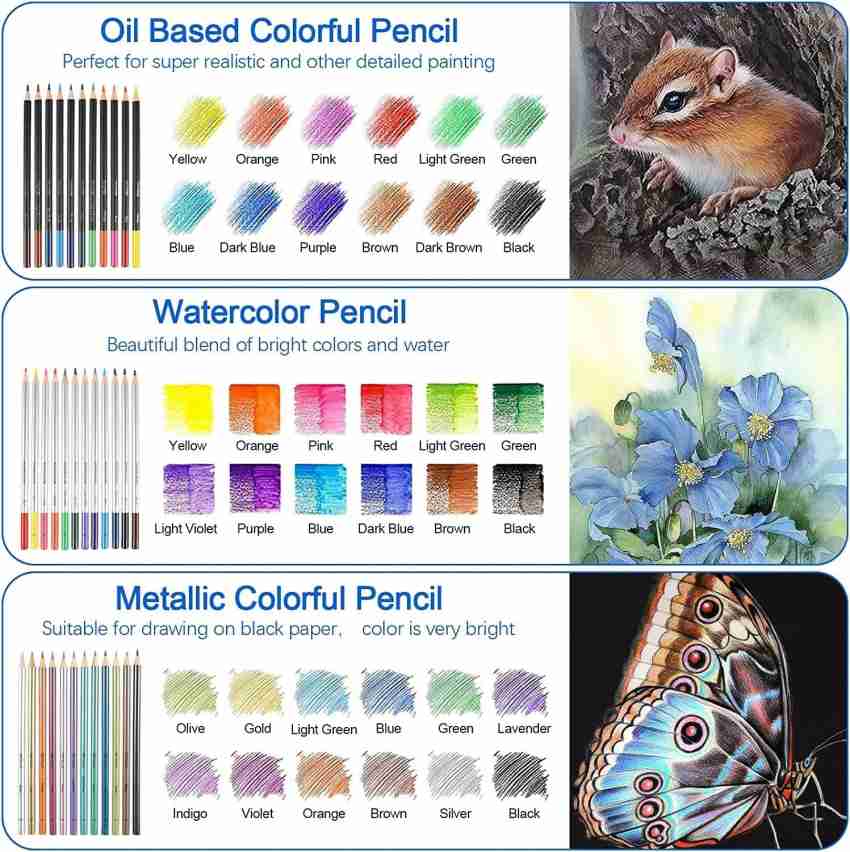 Buy Wynhard Colour Set Colour Pencils Set Drawing Pencils for Artists Kit  Drawing Kit Artist Pencil Set Sketching Kit Art Kit Supplies Pencil Colours  Color Pencil Charcoal Pencils Sketch Pencils Set 145Pc