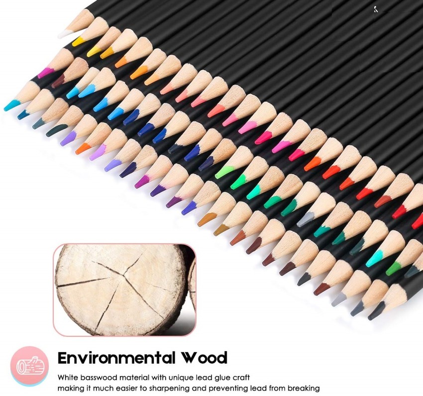 Corslet 72 Pcs Oil Based Colour Pencils Set with