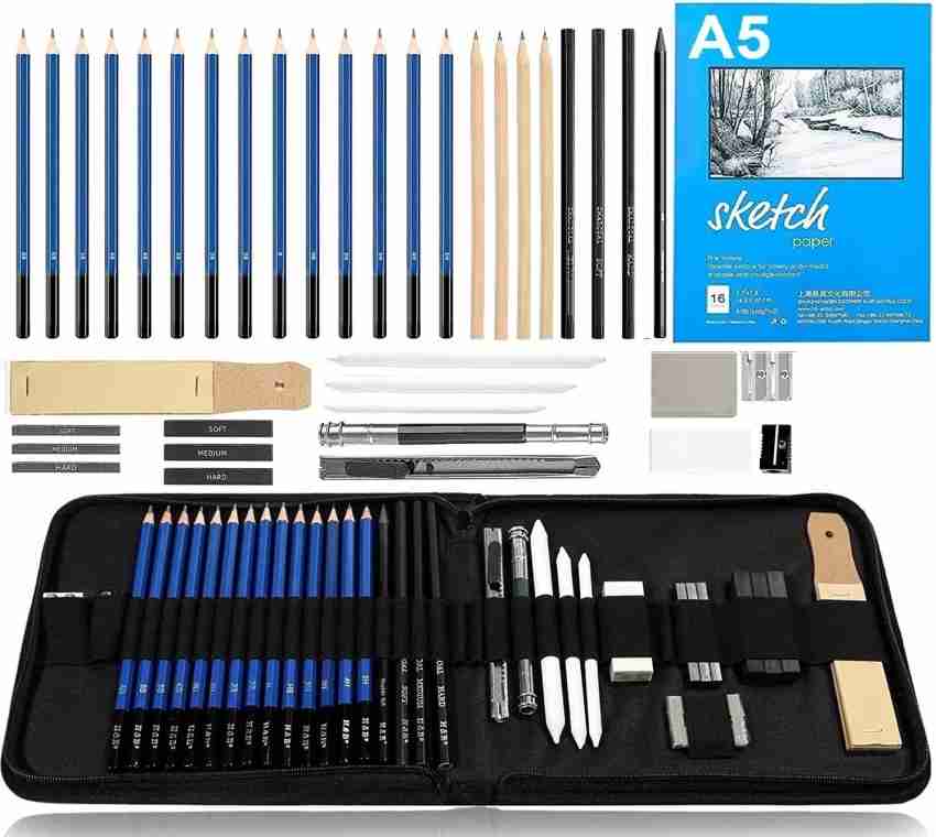 Corslet Sketch Pencil Set 35 Pieces Professional Drawing Pencils and Sketch  Kit for Artist - Sketch Pencil Set 35 Pieces Professional Drawing Pencils  and Sketch Kit for Artist . shop for Corslet