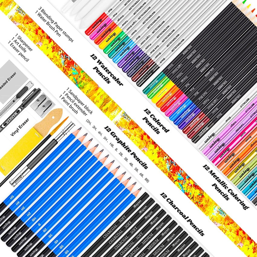 Buy Wynhard Colour Set Colour Pencils Set Drawing Pencils for Artists Kit  Drawing Kit Artist Pencil Set Sketching Kit Art Kit Supplies Pencil Colours  Color Pencil Charcoal Pencils Sketch Pencils Set 145Pc