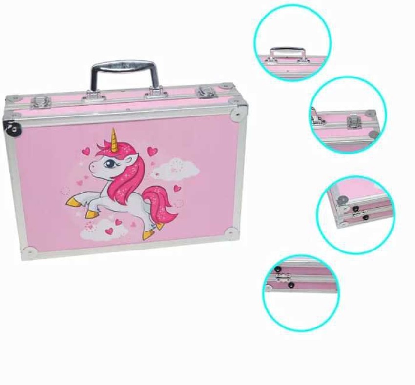 KRISHNA Unicorn Art Drawing and Painting Set with Aluminum  Box for Kids (145Piece) - ART SETS FOR KIDS