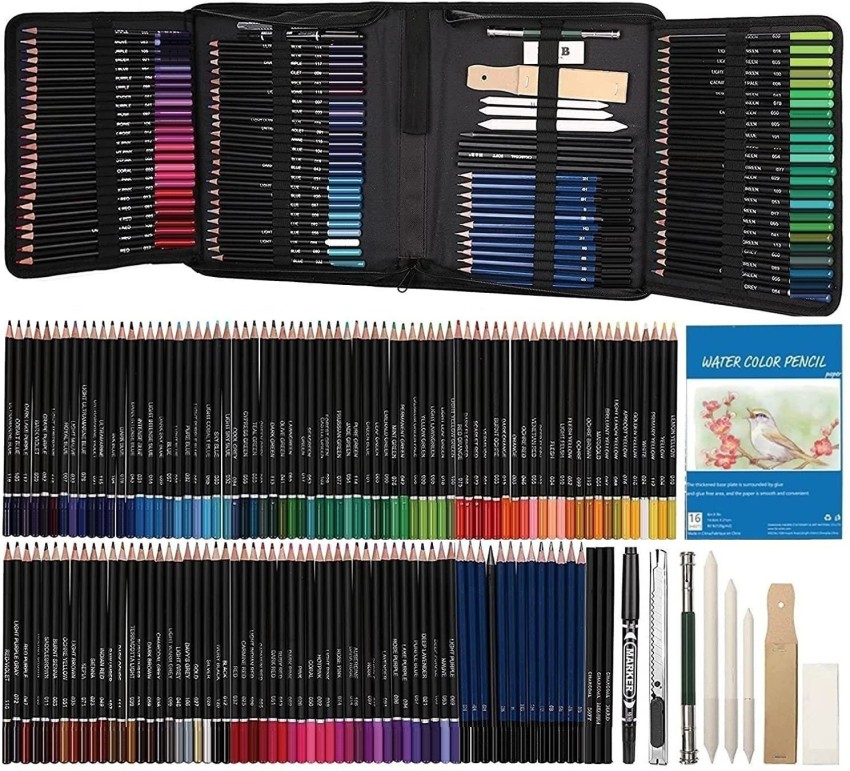 Corslet Sketch Pencil set 71 Pcs Colored Pencils Set, Drawing  Pencils and Sketching Kit, Complete Artist Kit, Includes Graphite Pencils,  Metallic Color Pencils, Water-soluble Color Pencils Sketch Kit for Drawing 