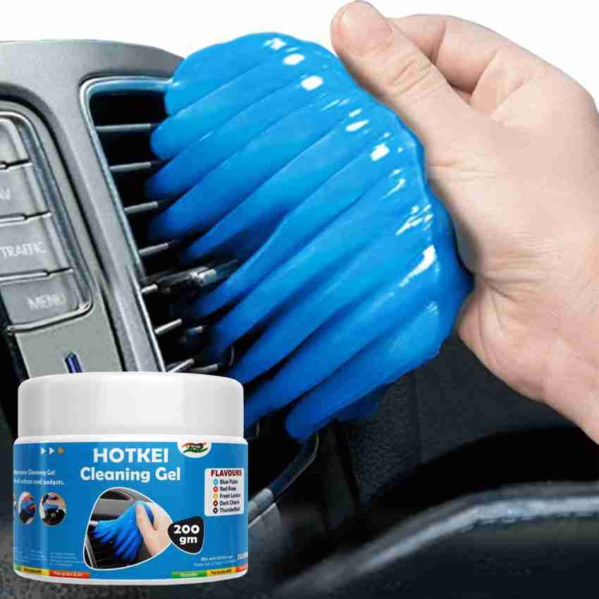 HOTKEI Lime 200 gm Car Cleaning Slime Gel & 10 Tablets of Car