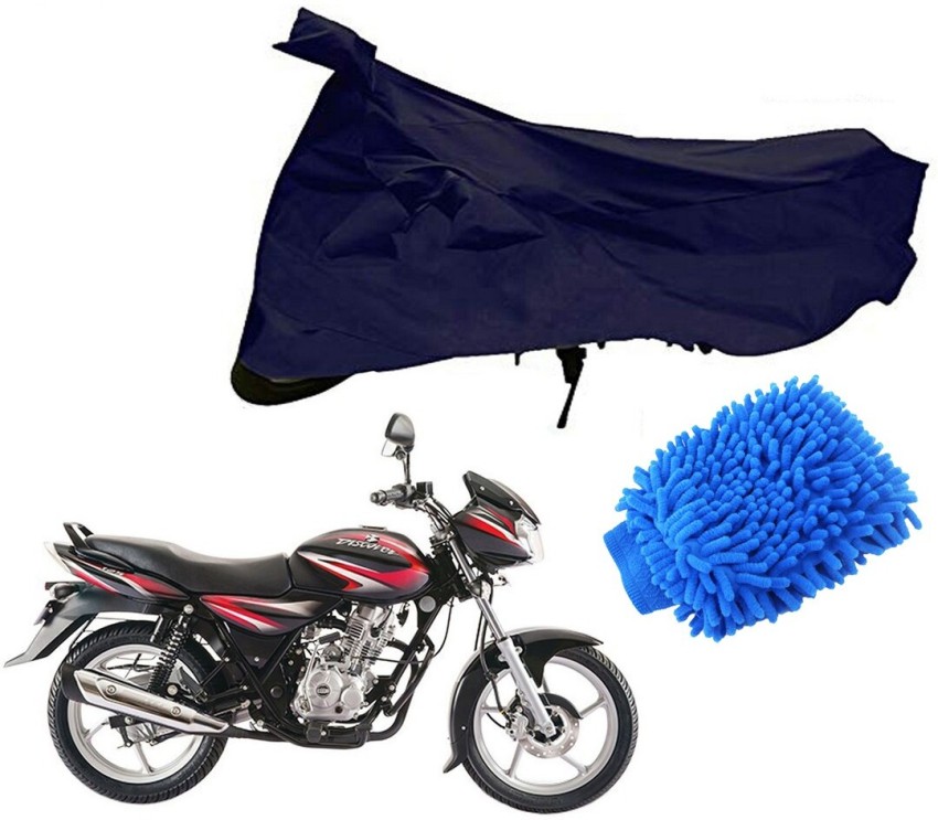 Riderscart Bike Cover with Microfiber Glove for Bajaj Discover 125