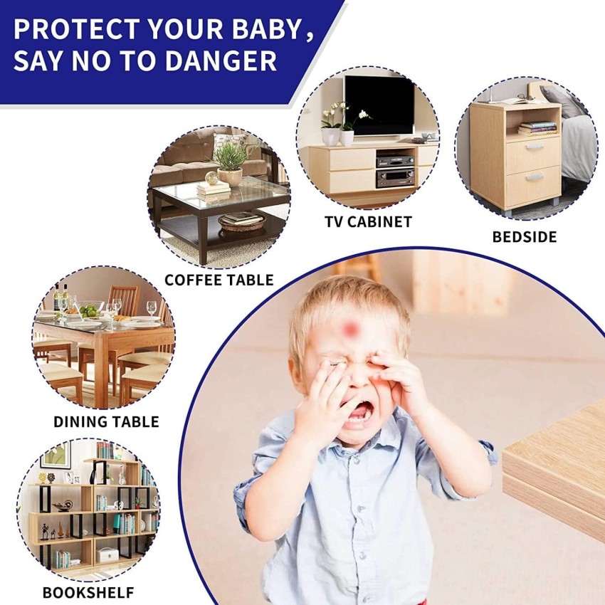 Table Corners Edge Protector Guards For Baby Child Safety (pack Of 4pc)