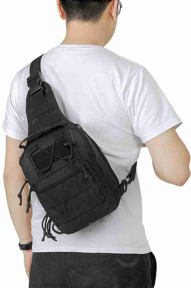 Tactical Sling Bag Chest Shoulder Fanny Pack Cross Body Molle Pouch Men  Backpack