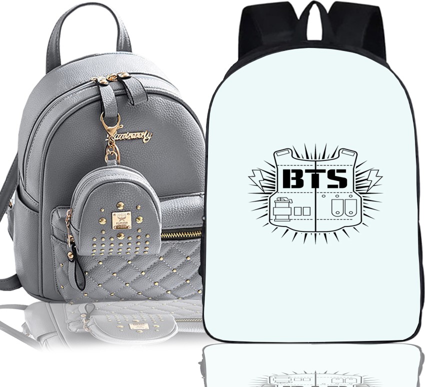 khatushyam collection Stylish BTS Printed On Front Side, College/School/Tuition  Backpack for BTS Lovers 10 L Backpack Multicolor - Price in India