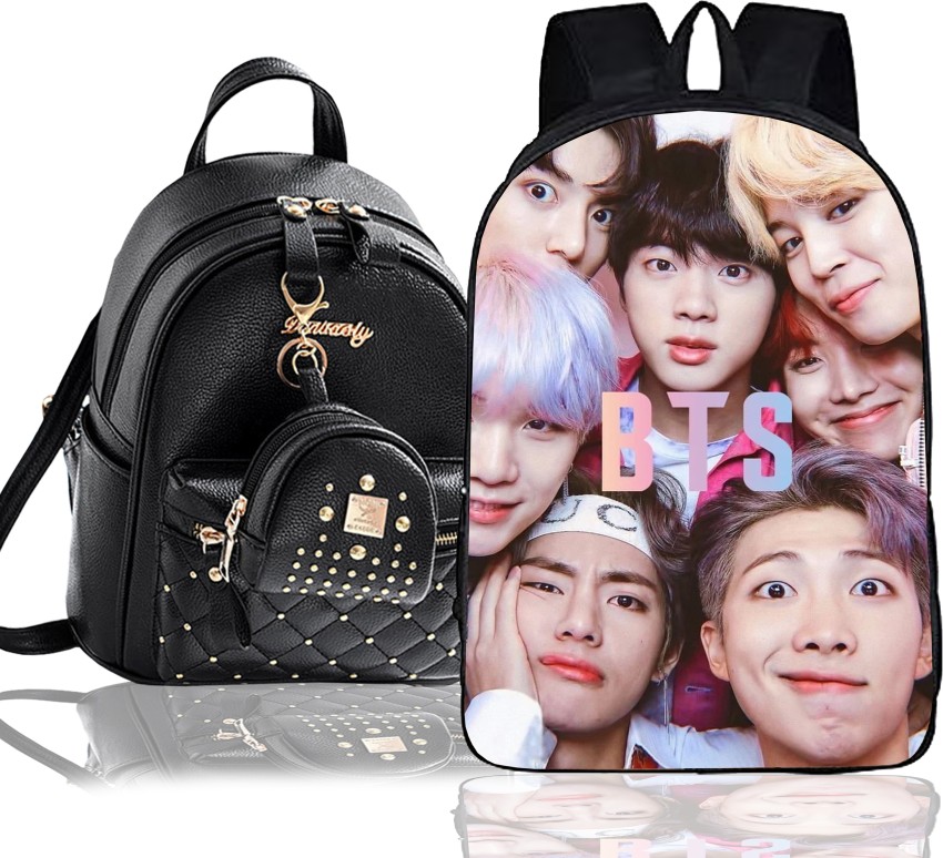 khatushyam collection Stylish BTS Printed On Front  Side, College/School/Tuition Backpack for BTS Lovers 10 L Backpack  Multicolor - Price in India