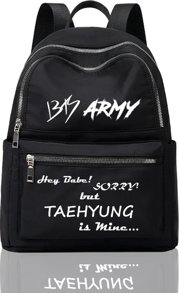 Ambika Collection, Lightweight BTS TAEHYUNG (V) Printed 10th Class School  Bag For Girls 15 L Backpack Black - Price in India
