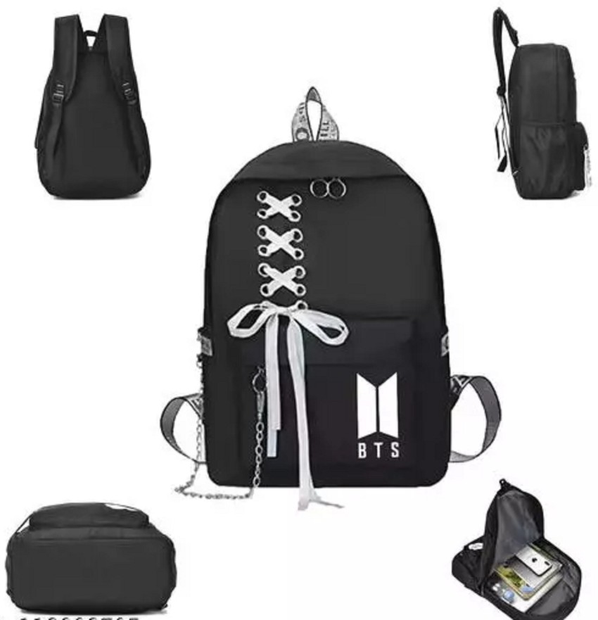Ambika Collection (v) Kim Taehyung print school, travel, tuition, office  bags, BTS Girls backpack 10 L Backpack Black - Price in India