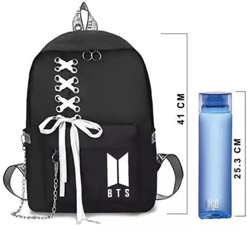 Ambika Collection (v) Kim Taehyung print school, travel, tuition, office  bags, BTS Girls backpack 10 L Backpack Black - Price in India