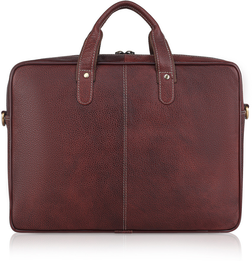 WILDHORN Genuine Leather Bag 15.6 L Laptop Backpack Brown Price
