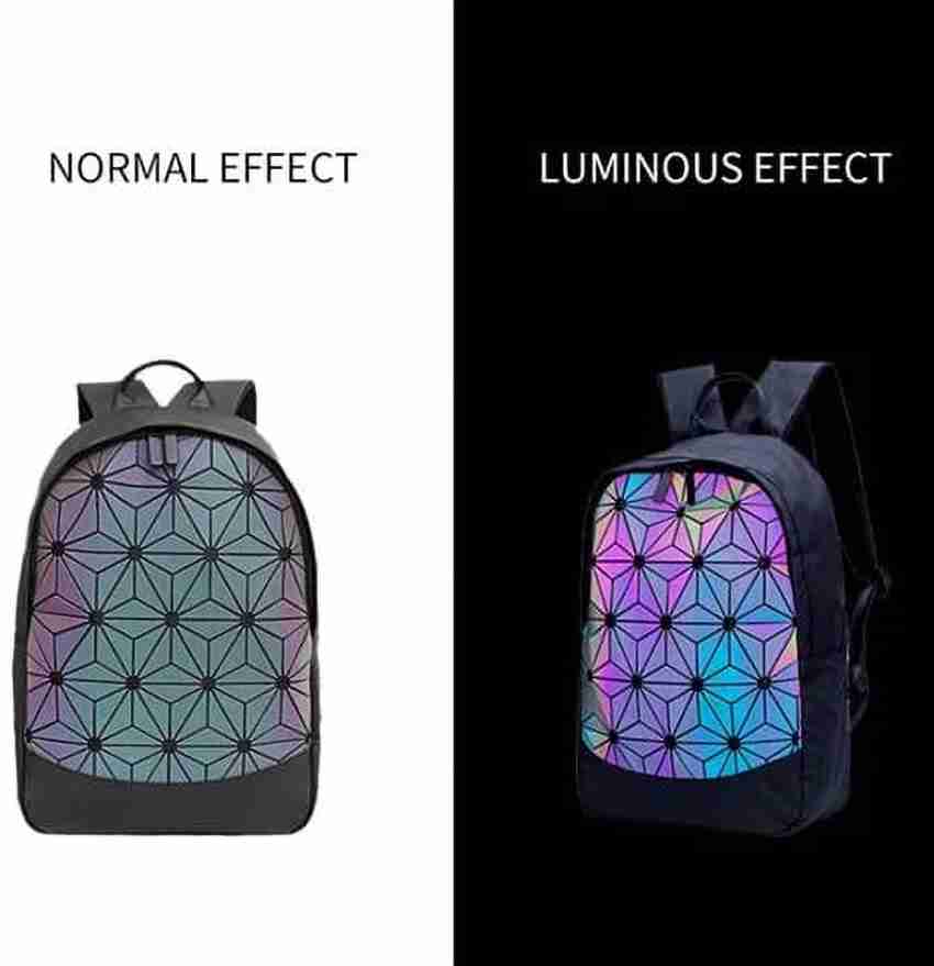BATCAT Luminous Geometric Holographic Reflective Backpack Color