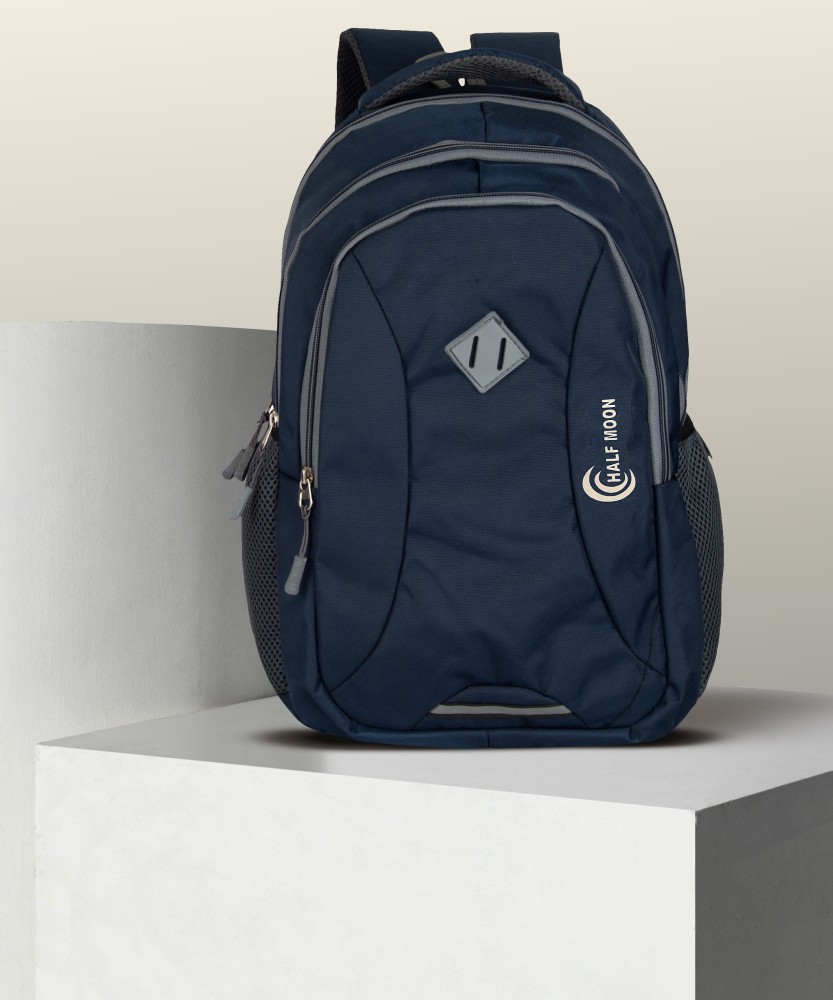 Half Moon Waterproof Laptop Backpack Bag with Rain Cover 35 L Laptop  Backpack Navy - Price in India