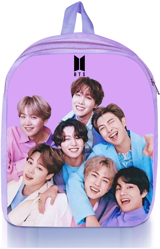 BTS Band with Hearts All Over Print Mini Backpack