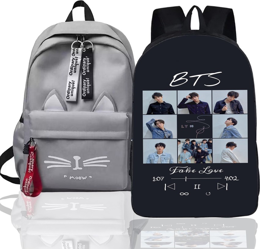 khatushyam collection Stylish BTS Printed On Front  Side, College/School/Tuition Backpack for BTS Lovers 10 L Backpack  Multicolor - Price in India