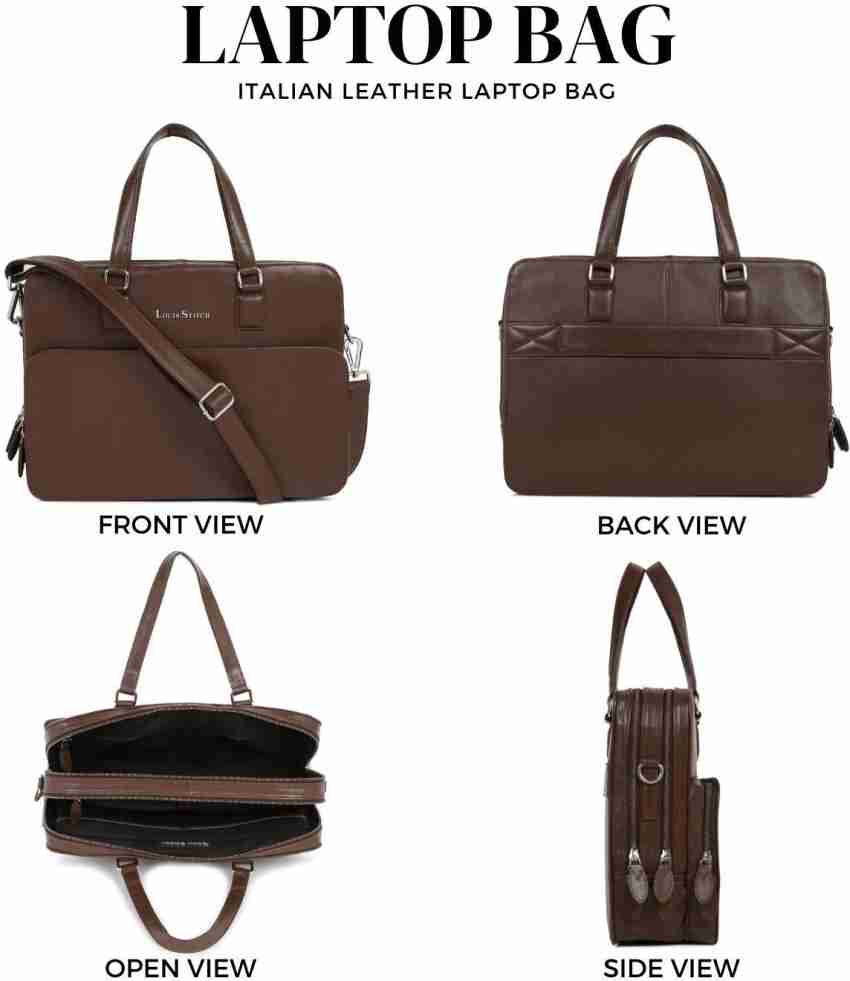 Buy online Brown Laptop Bag from bags for Men by Louis Stitch for ₹7279 at  44% off