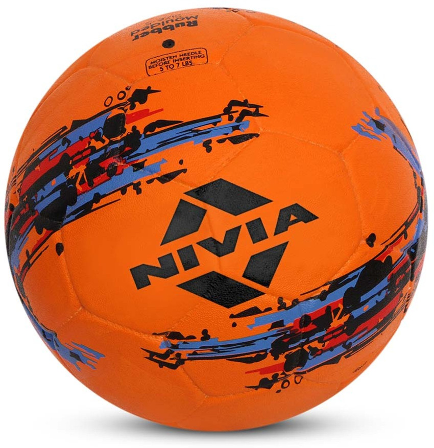 Buy Soccer Ball 2 Neon Orange Futebol Embroidered Online in India