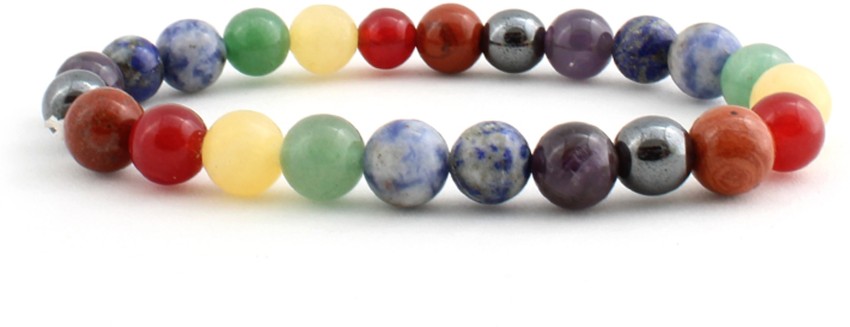 7 Chakra 8mm Mala With Certificate - Remedywala