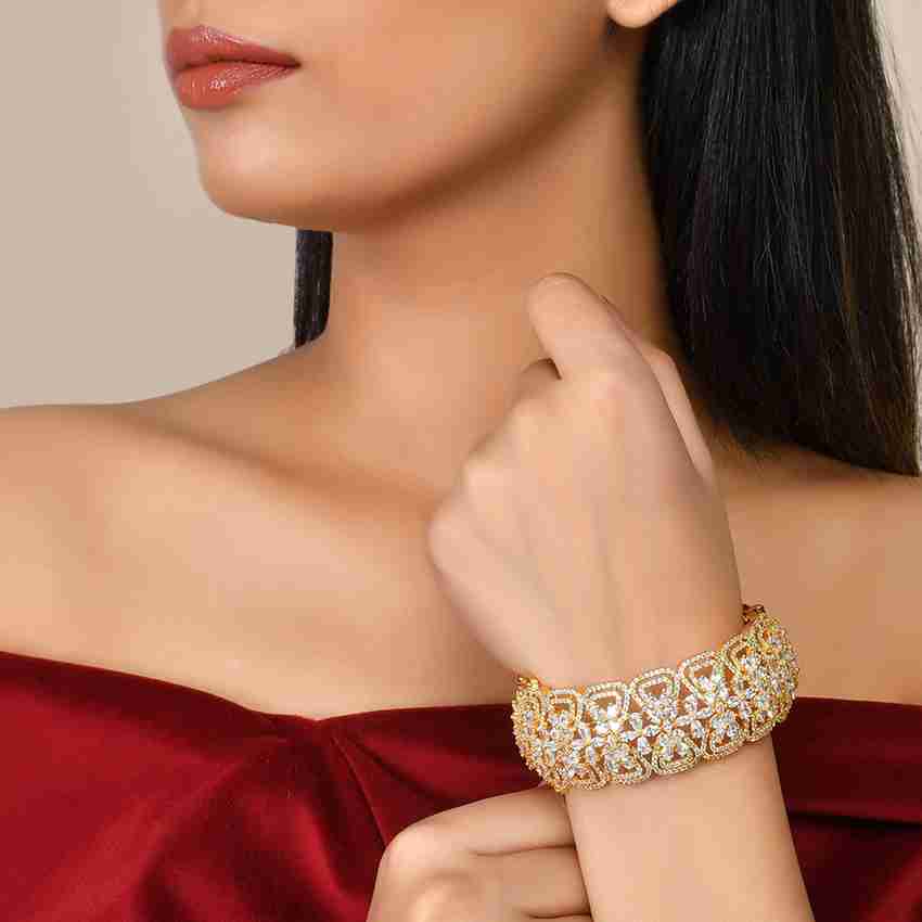 Voylla Brass Gold-plated Bangle Price in India - Buy Voylla Brass  Gold-plated Bangle Online at Best Prices in India | Flipkart.com