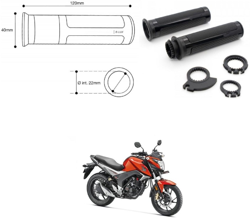 PROEDITION Motorcycle Rubber Hand Grip For 7/8