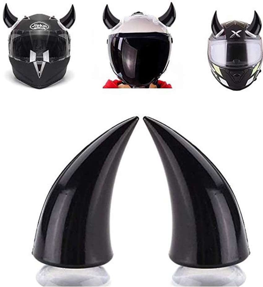 Gogna Mart Motorbike Helmet Horn Headwear Decor Compatible
