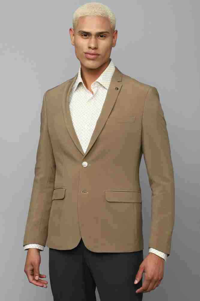 Allen Solly Solid Single Breasted Formal Men Blazer - Buy Allen