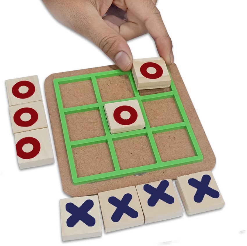 Wooden Educational Toys, Wooden Tic-tac-toe, Wooden Board Game