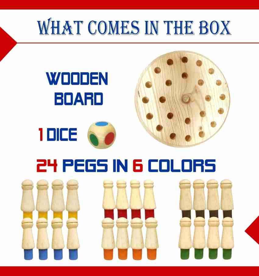 Generic Wooden Solitaire Board Game Mind Brain Teaser Diamond Chess For @  Best Price Online