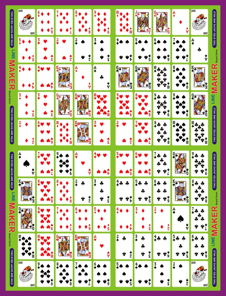 10 Best Sequence Board Game Printable | 7petals.in