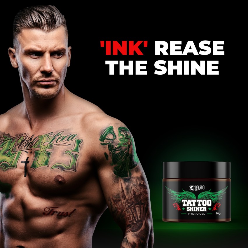 Beardo Tattoo Shiner Hydro Gel 50 gm  Instant shine  brightness  Heals  tattooed skin