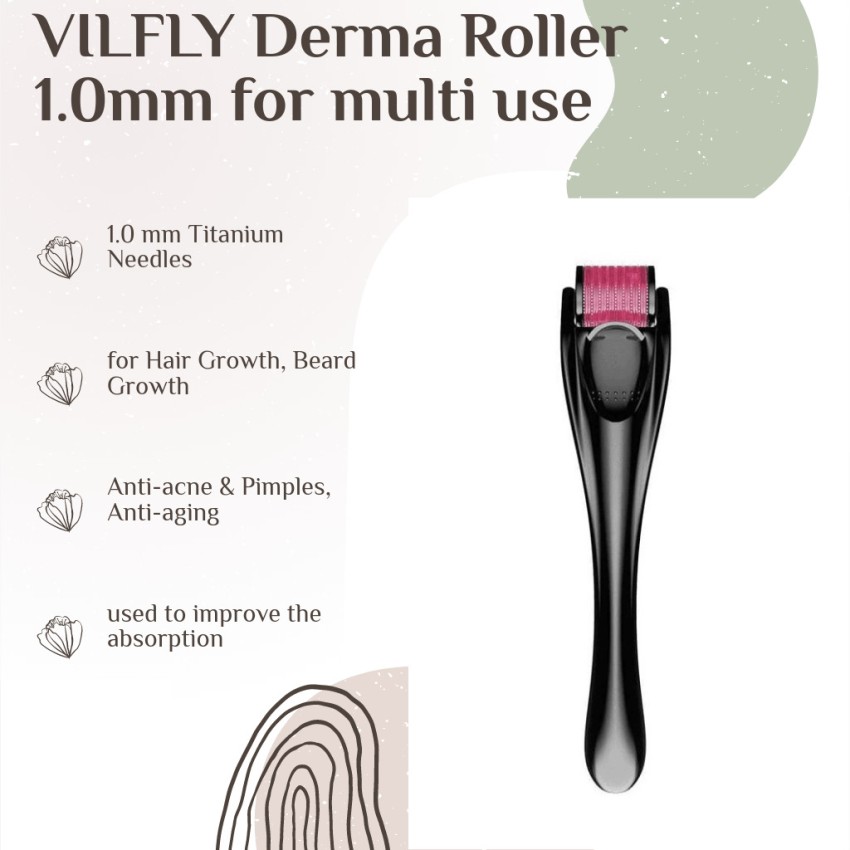 Amazoncom 9Oine Derma Roller for Body Face  192 Titanium Microneedle  Roller for Face Skin Care Face Roller Derma Roller for Beard Hair Growth   Care  Facial Roller for Women Beard