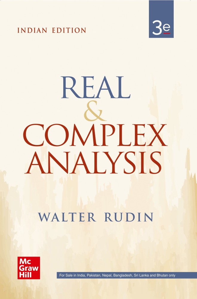 Real and Complex Analysis 3rd edition