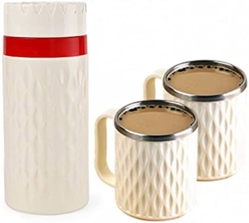 Buy IDEAL PRIME Leak Proof BPA Free Double Wall Insulated Coffee Mug Combo  Set With Lid 350 ml