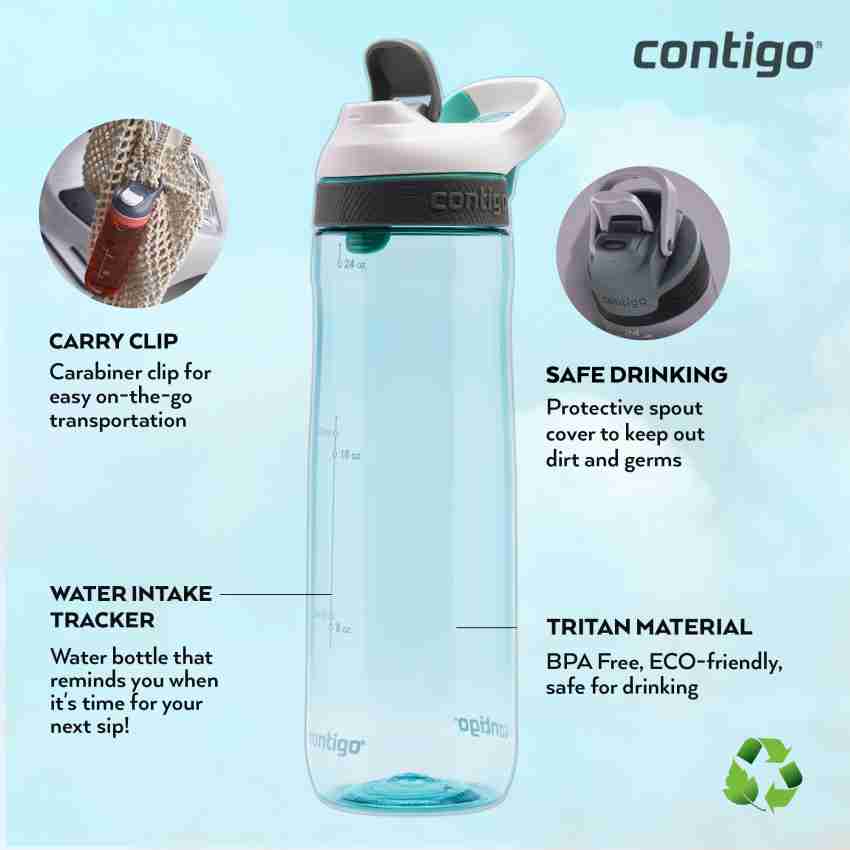 Contigo Cortland Spill-Proof Water Bottle, BPA-Free Plastic Water Bottle  with Leak-Proof Lid and Carry Handle, Dishwasher Safe