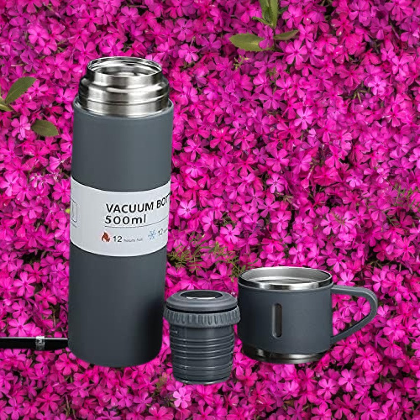 Vacuum Flask Set with 3 Steel Cups Combo - airclickshop