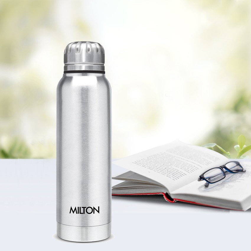 Milton Thermosteel Optima 420 Stainless Steel Flask, 420ml, Steel