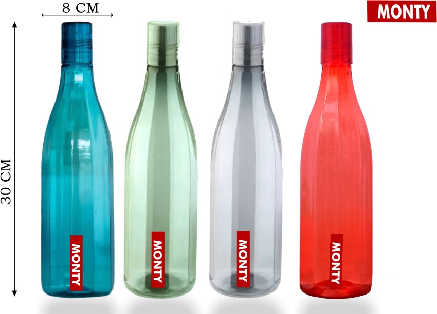 Fridge 1 liter Crystal Clear Cobra Pattern Plastic Water Bottles