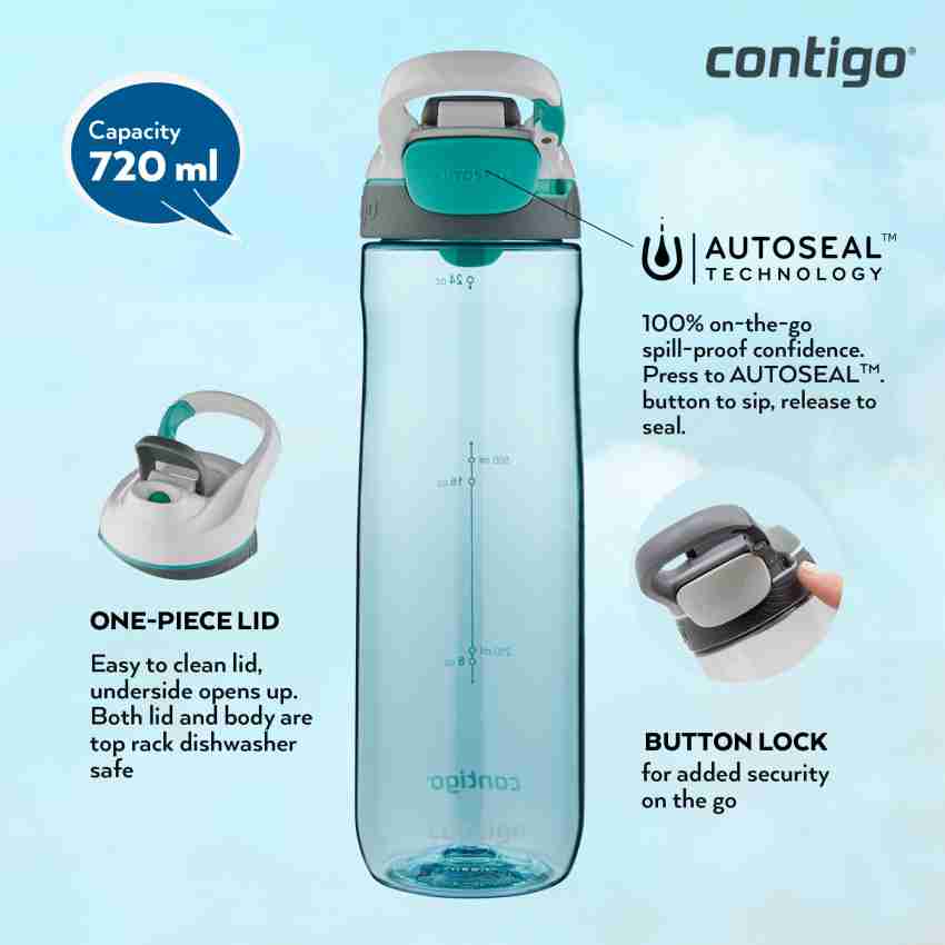 Contigo Cortland Spill-Proof Water Bottle, BPA-Free Plastic Water Bottle  with Leak-Proof Lid and Carry Handle, Dishwasher Safe