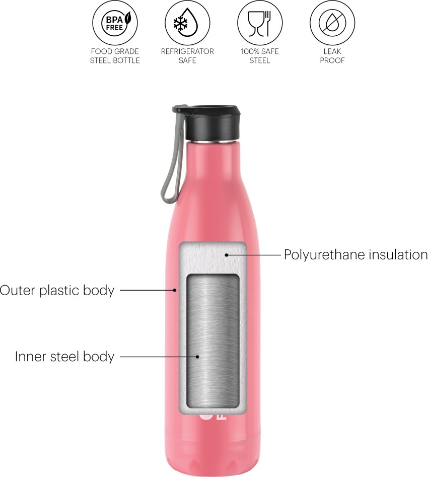 Milton Steel Marble 900 Insulated Inner Stainless Steel Water Bottle