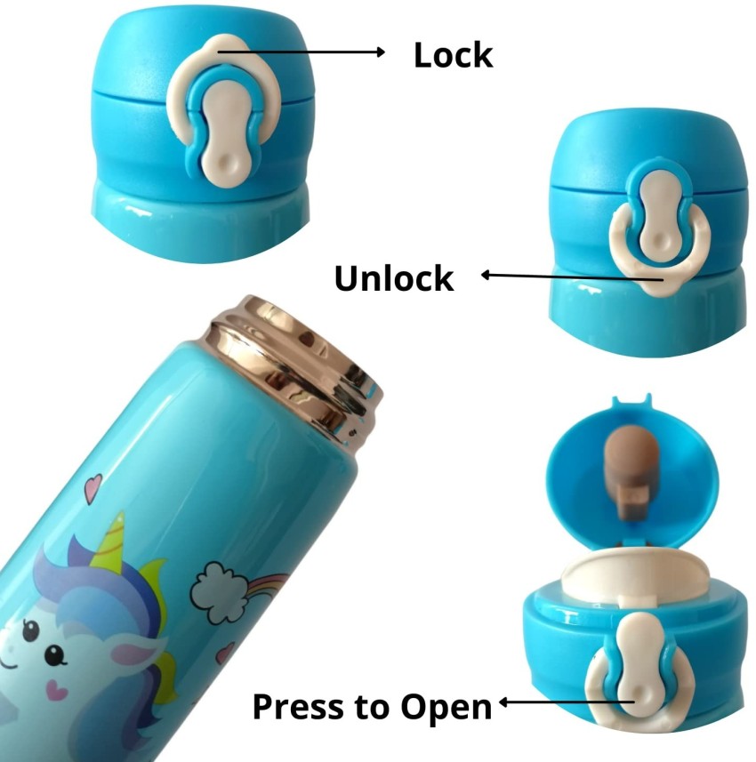 500ml Kids Cute Unicorn Water Bottle Sport Plastic Shaker Portable