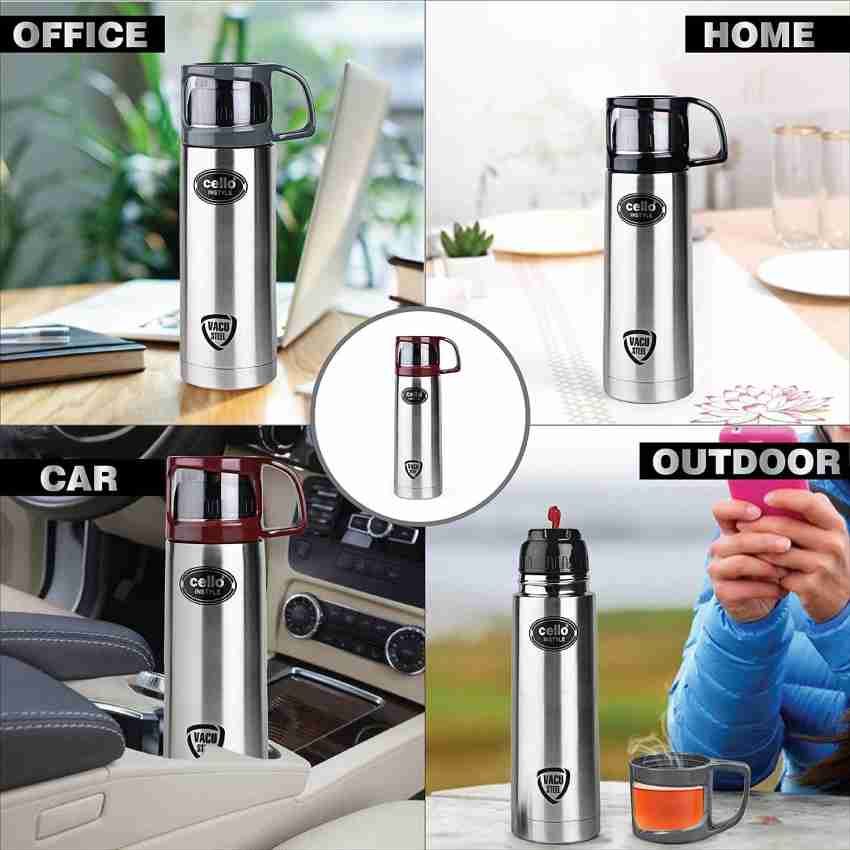 Cello 500ml Vacuum Insulated SS Tea Flask